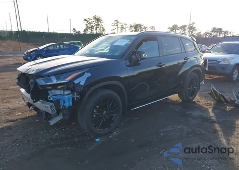 2025 Toyota Highlander Xse из США, поврежденный, VIN 5TDKDRBH4SS583841